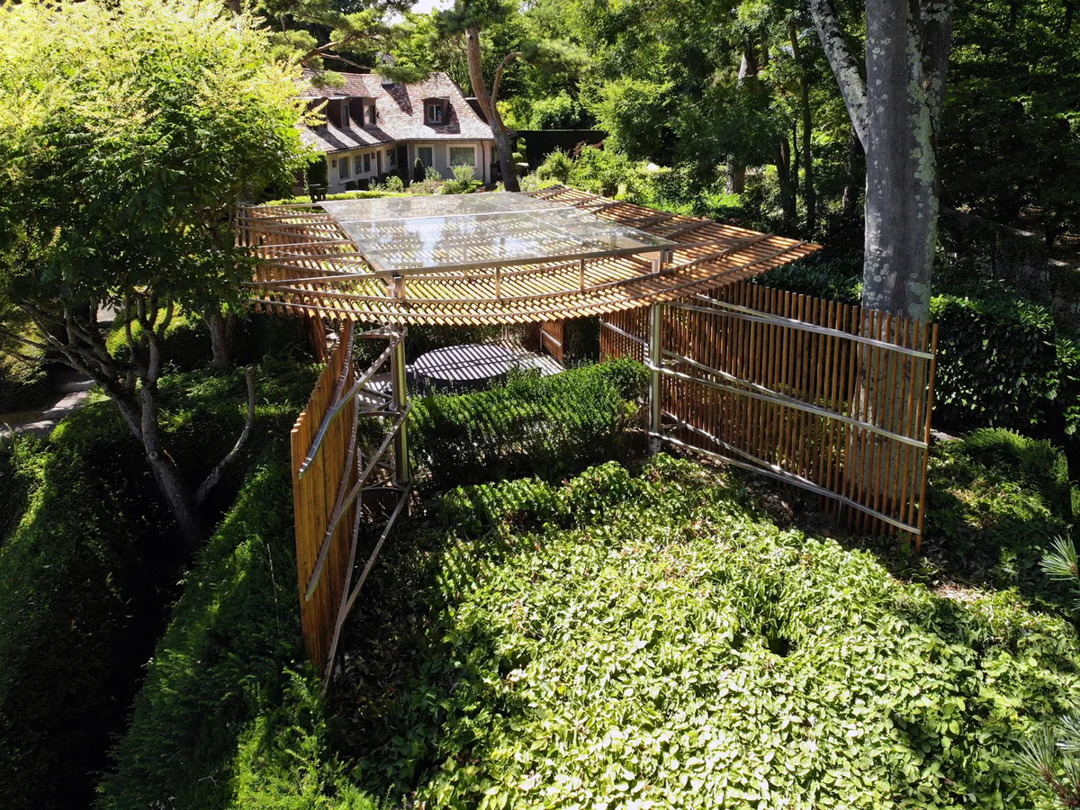 Meditation Pavilion Design: Unveiling the Chou No Hane Pavilion by Atelier LAVIT