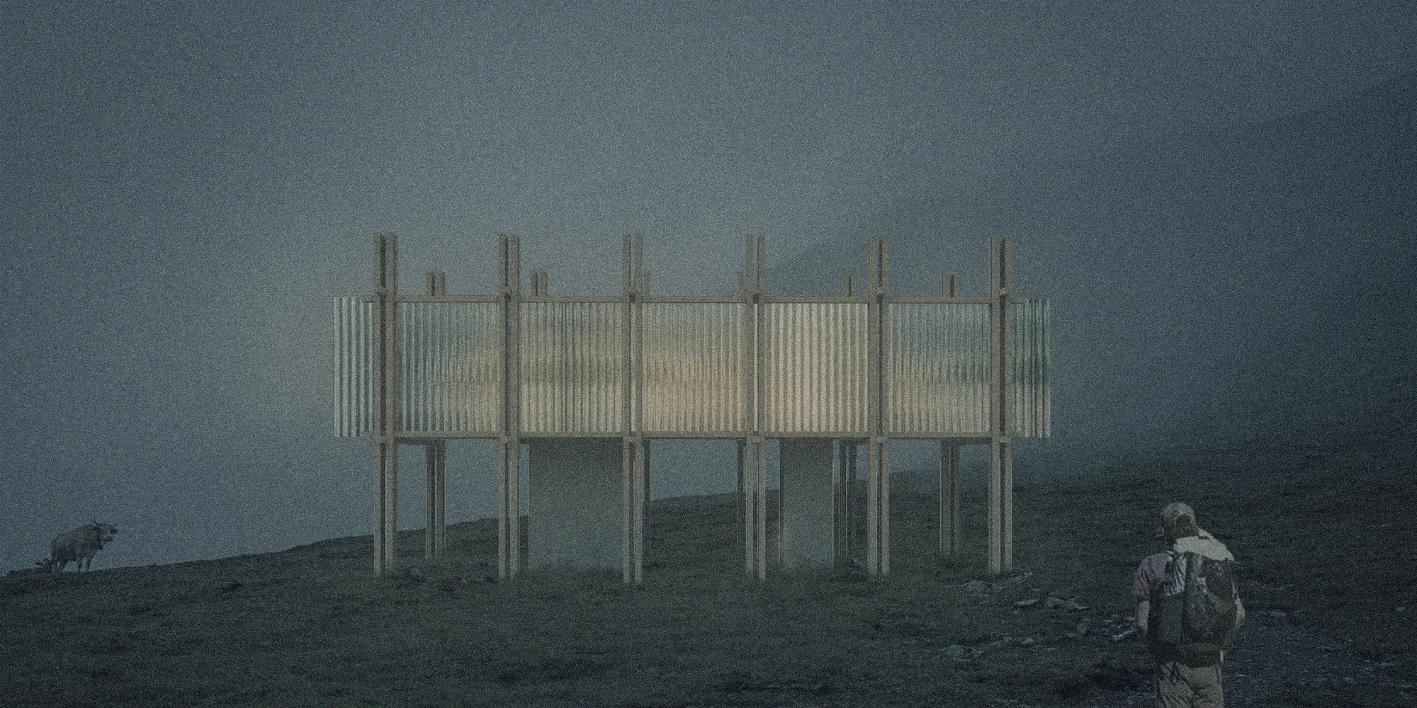A cabin for hikers "Above"