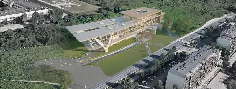 Solaris Library: Merging nature and futuristic architecture in Lublin.