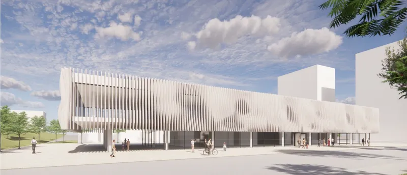 Elegant dance center merges culture with modern design.