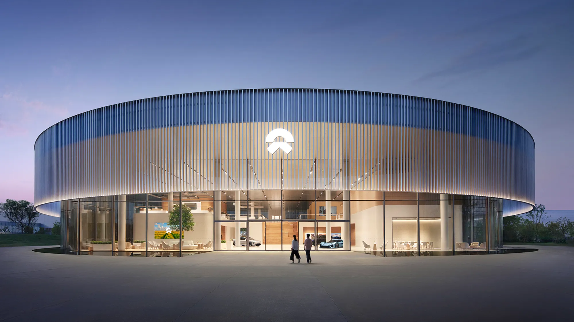 EV Showroom Architecture: NIO House Hefei Xinqiao Industrial Park by SHL