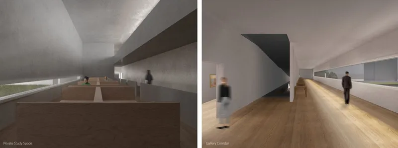Serene study spaces and dynamic design merge beautifully.