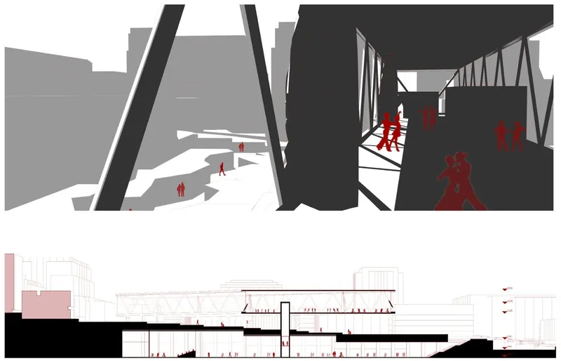 Architectural innovation connecting dance and urban spaces in Buenos Aires.