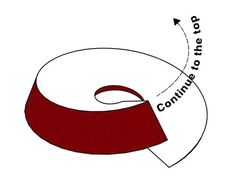 Helix Fusion restaurant: upward spiral floor plan.