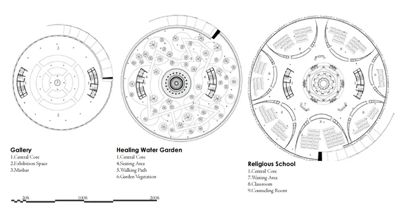 Healing water garden