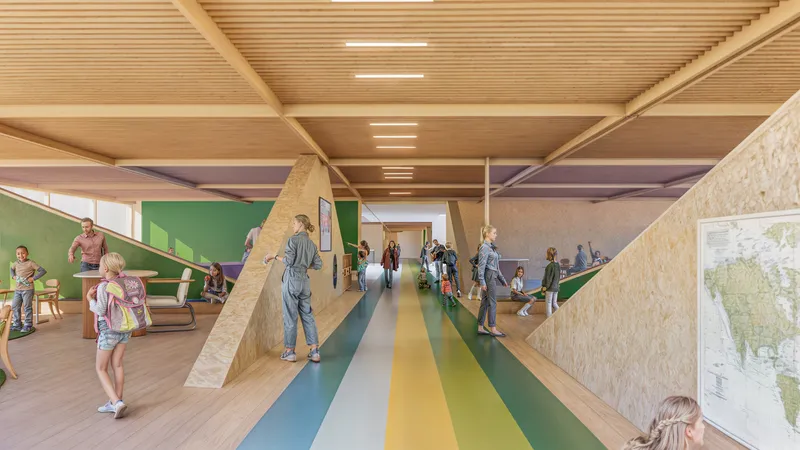 Classes-Discussion &amp; Communication Learning Space : Communication from a half-open wall