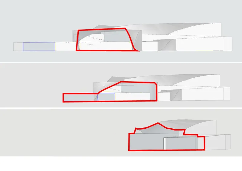 Section Study : Geometric cross-sectional study resulting from various combinations of mass