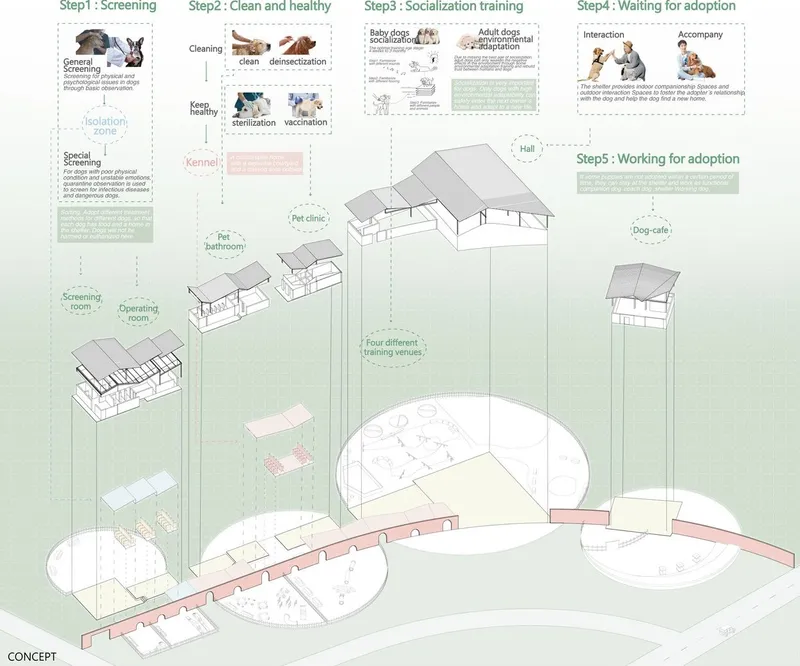 Doggy daycare floor plan