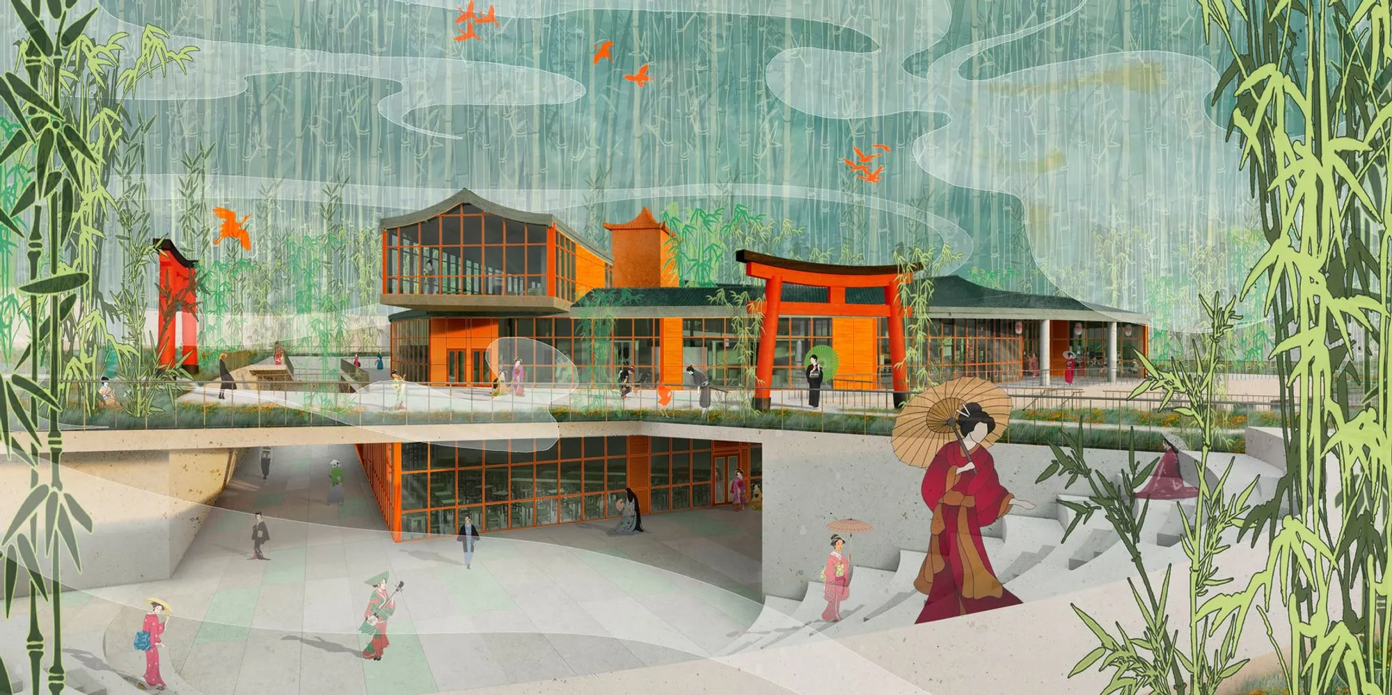 Craft Center of Traditional Japanese Art: A Fusion of Historical and Modern Architecture