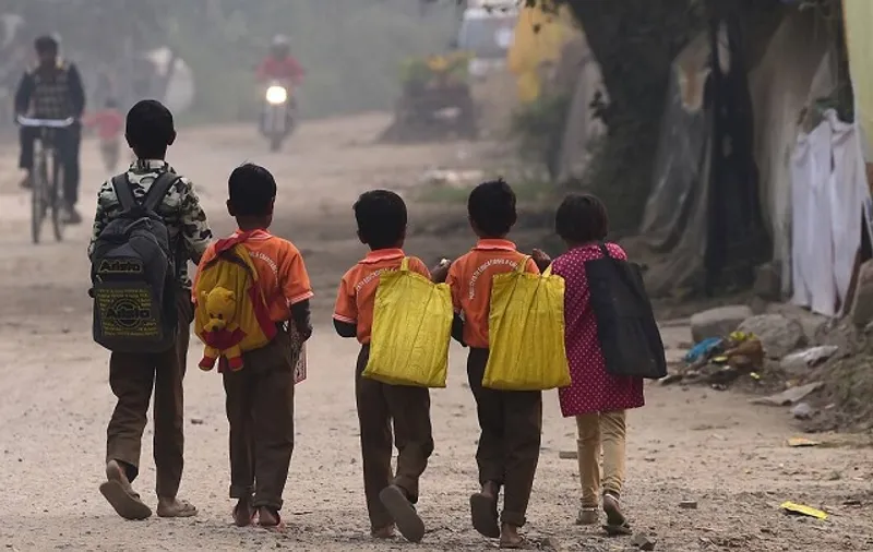 Poor children going to school driven through dreams to change their world. credits- srilankagaurdian