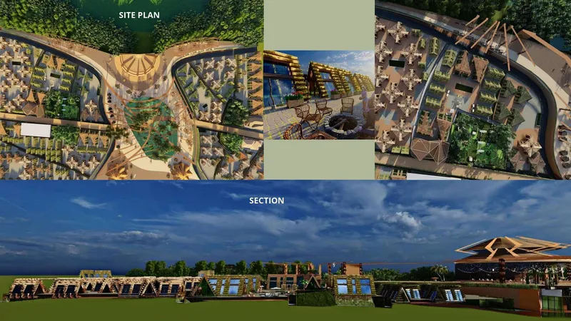 Netura Urban Plan: Site and Section Overview.