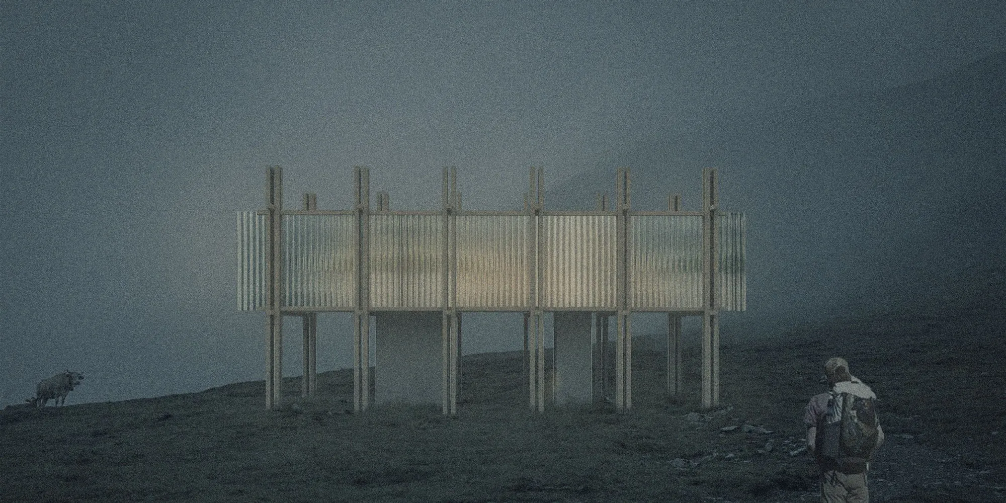 Above: Elevated Hiking Cabins on the Pyrenean Haute Route