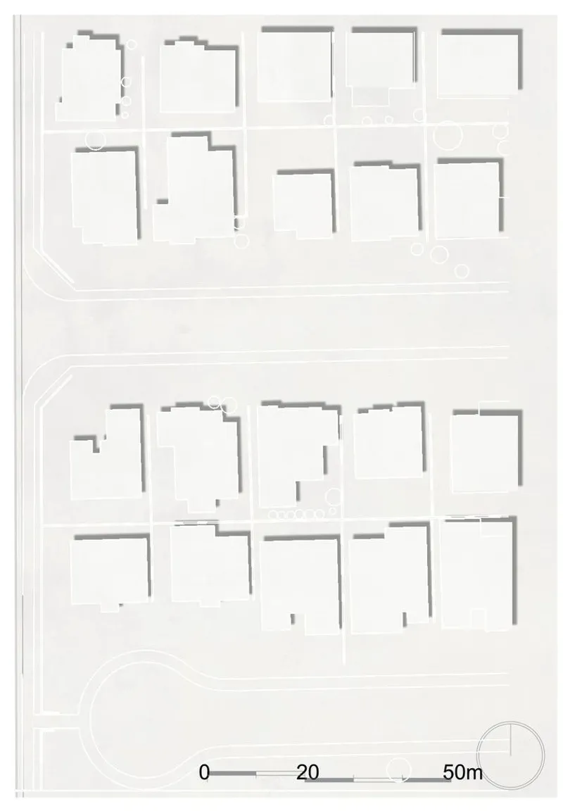 Site plan showing daycare layout within the neighborhood.
