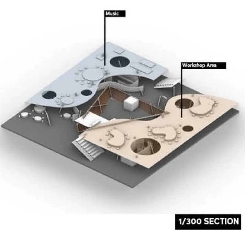 Cocoon's layered design: Spaces for creativity &amp; collaboration.