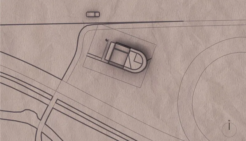 Brewed's site plan: Integrating cafe racer culture into Brasilia.