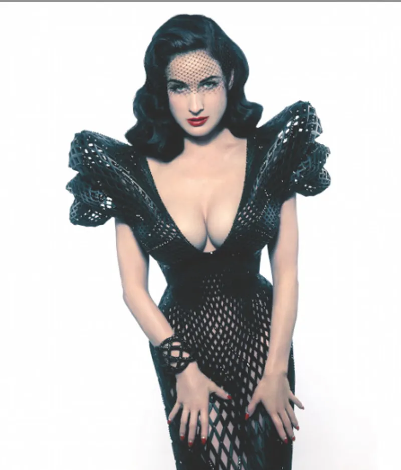 3D-printed dress for Dita Von Teese by Michael Schmidt with Francis Bitonti. Source