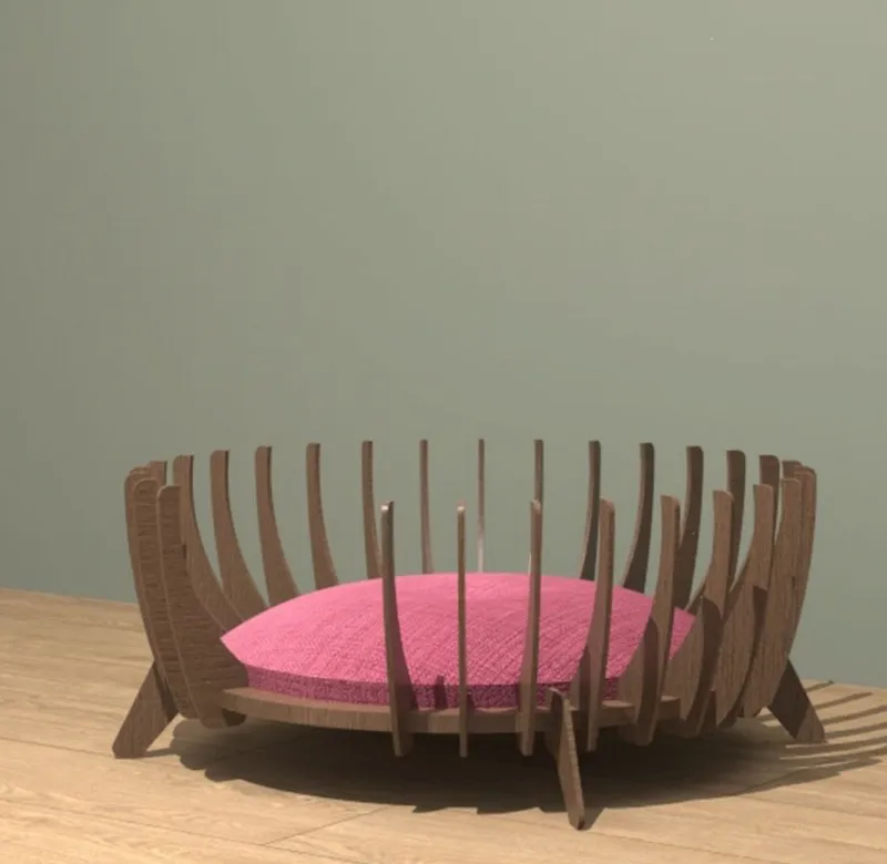 ArcNest Pet Bed by deanpickford – A cozy, parametric pet bed merging form, function, and comfort. View project