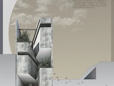 Decussate Dorm: Rethinking Taipei's Aging Houses as Multi-generational Co-living