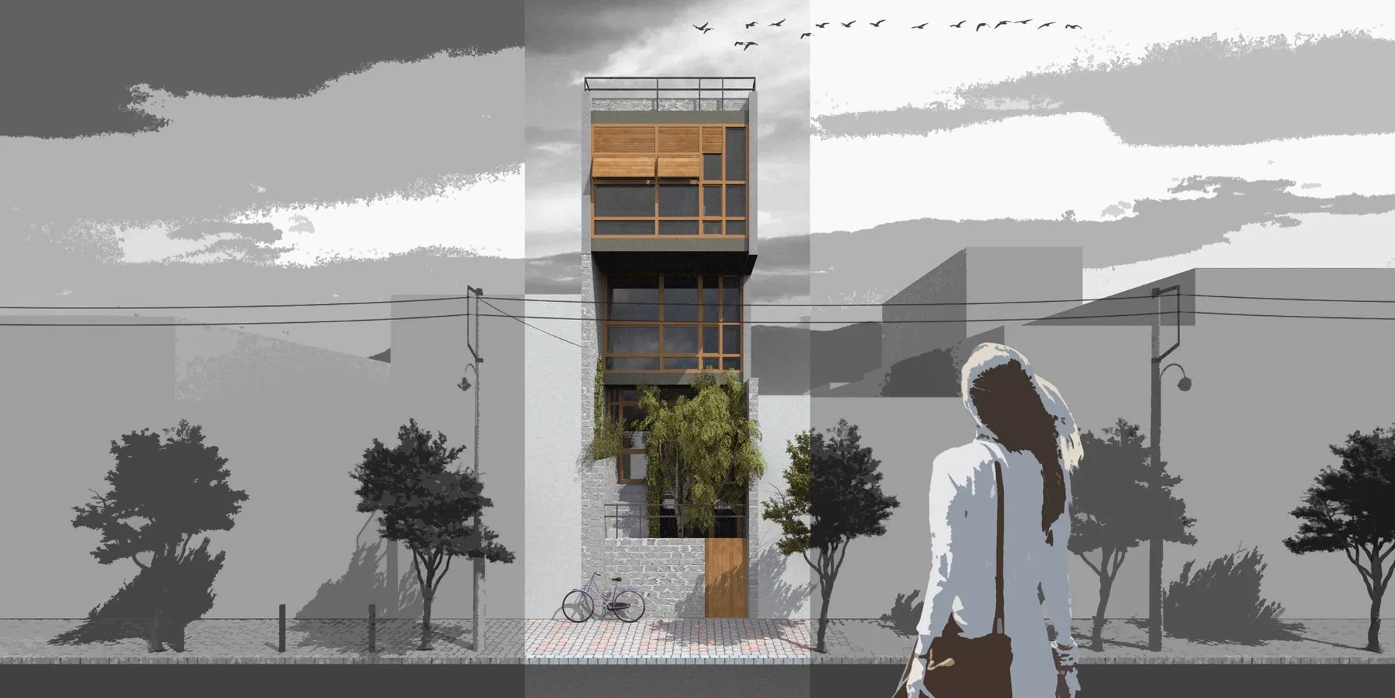 Compact & Sustainable Living in Piraeus: A Four-Level Family Home Built Around Light and Air