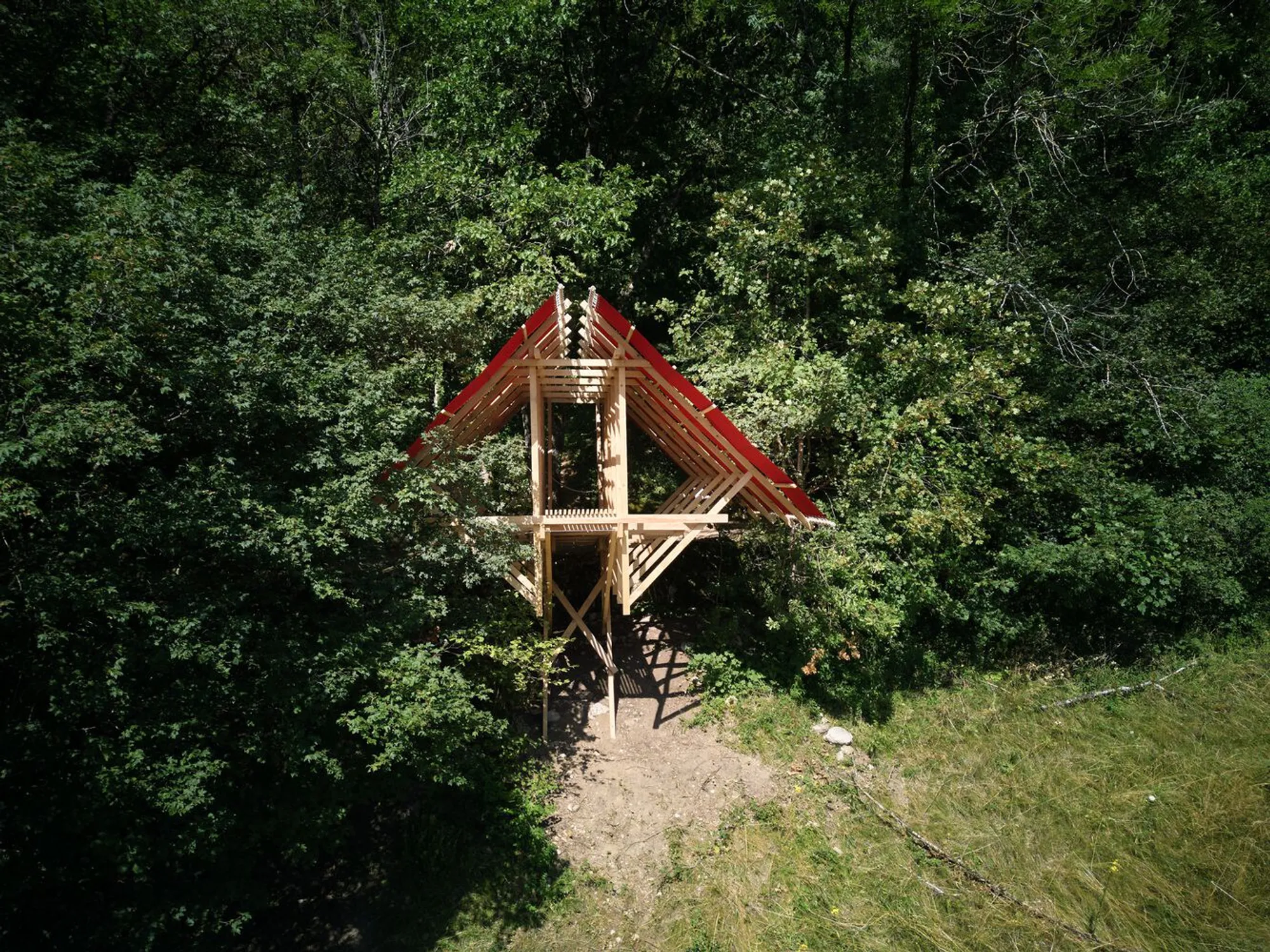 Patagonian Shadow Pavilion by DRAA: A Sculptural Ode to Patagonian Heritage in France