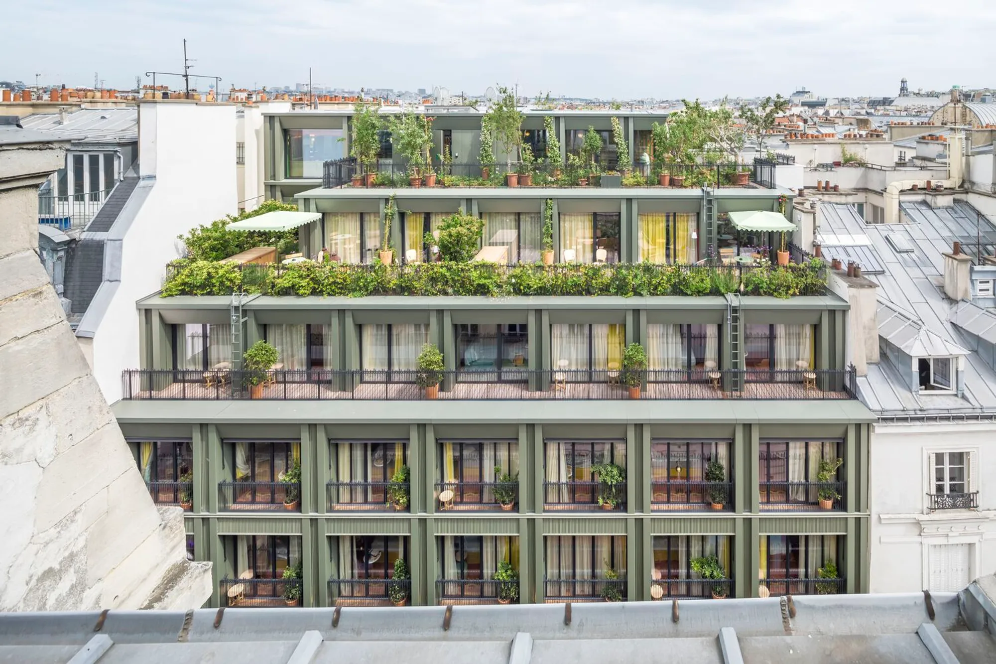 La Fantaisie Hotel by PETITDIDIERPRIOUX Architects: A Botanical Retreat in the Heart of Paris