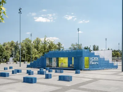 Mobile Pavilion by prototype + Sets Studio: A Traveling Cultural Hub That Activates Urban Spaces