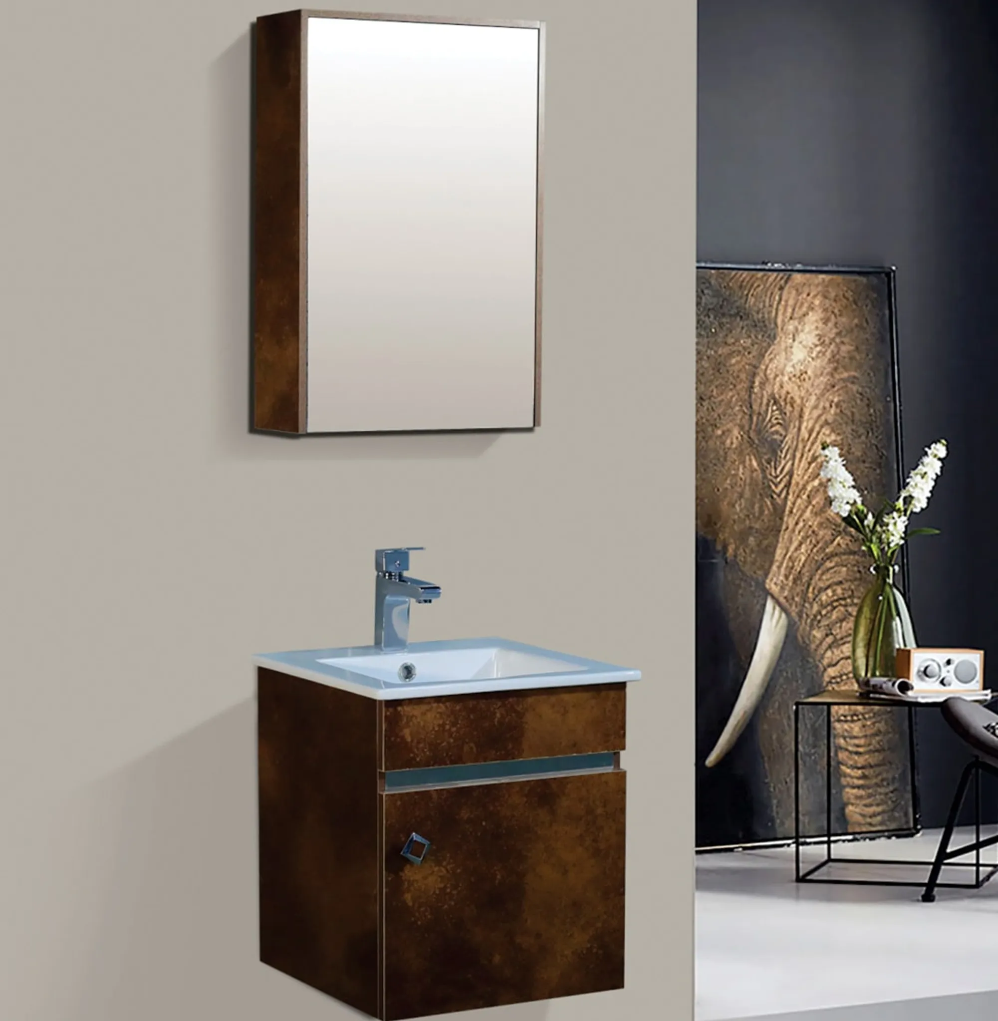 Basin and Cabinet