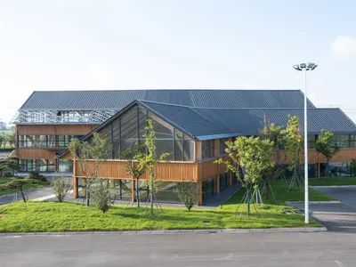 Dafeng Timber Structure Research and Design Center by CATS: A Contemporary Celebration of Timber Architecture