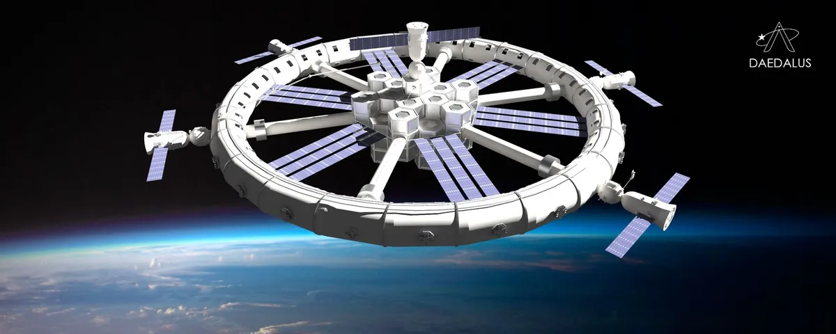 Daedalus Station: A Self-Building Orbital Habitat That Engineers Its Own Gravity