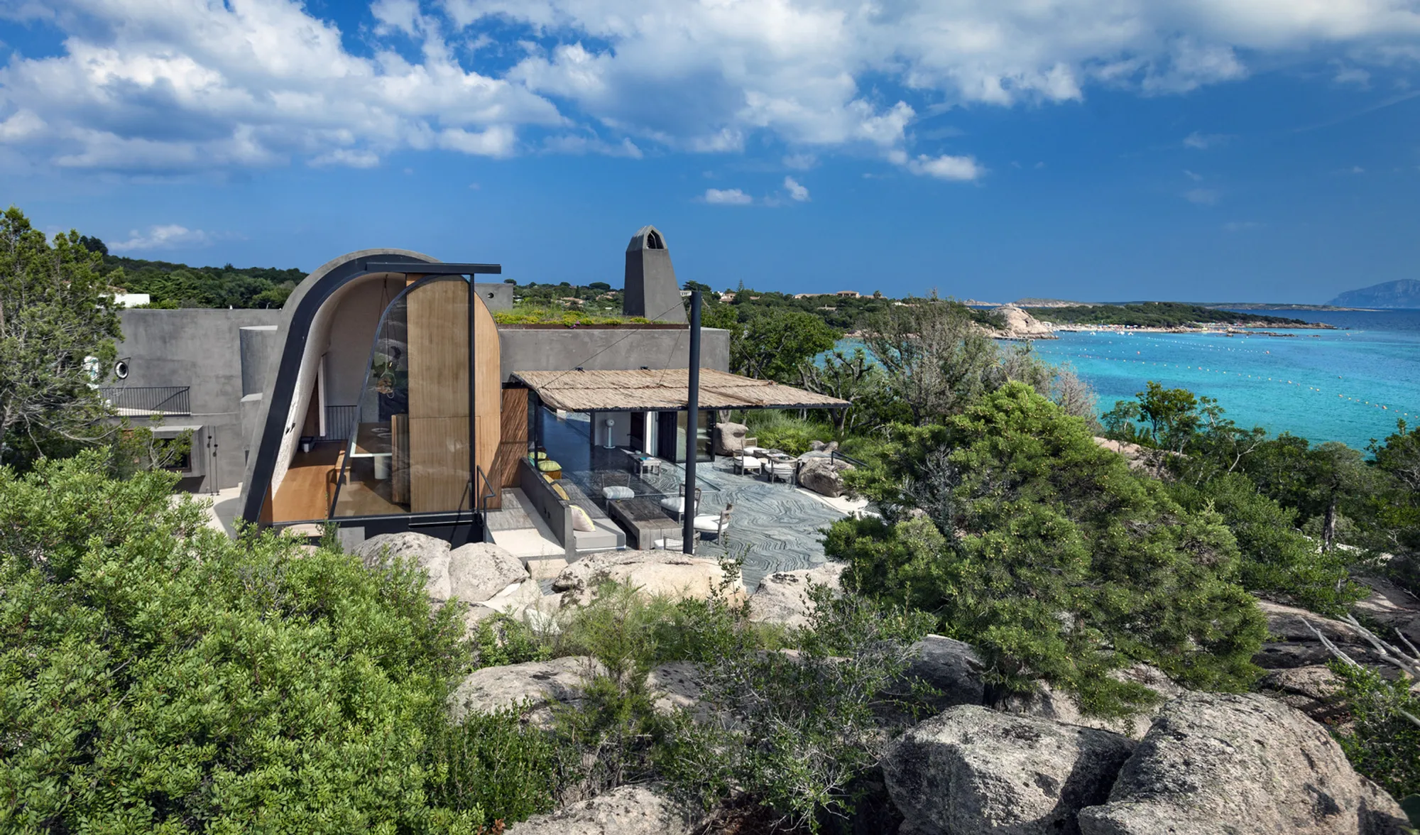 A House in Sardinia by Stera Architectures: Sculpting Concrete Elegance into Coastal Landscape