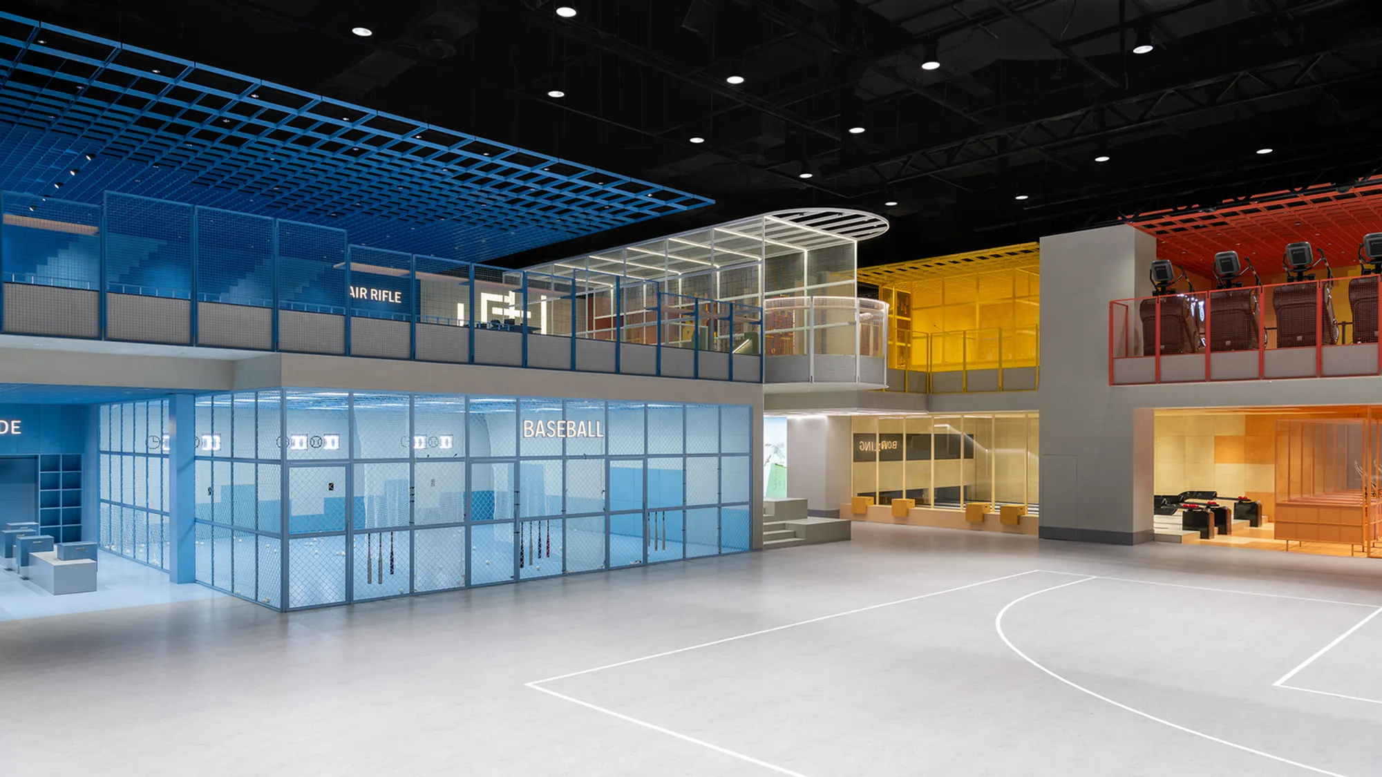 BeInfinity Social Club by LUKSTUDIO: A Dynamic Fusion of Sport, Color, and Social Interaction in Wuhan