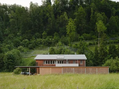 The Pool House by Simon Moosbrugger Architekt: A Tranquil Courtyard Retreat in Austria’s Bregenzerwald