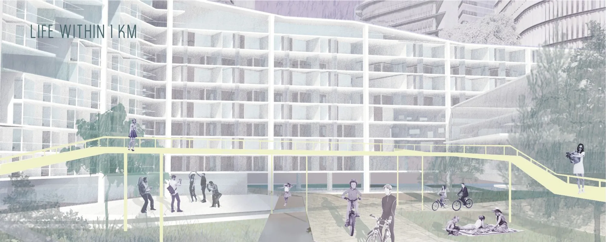 Life Within 1 KM: A Walkable Microtown Planted in Moscow's Post-Industrial ZIL District