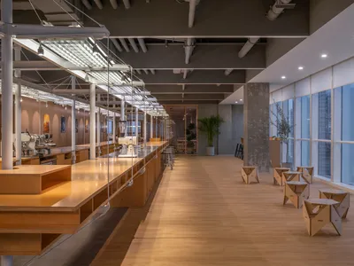 Saturnbird Coffee’s Shanghai Office by SpaceStation: A Modular Workspace Inspired by Urban Planning