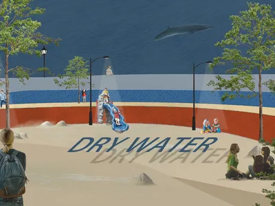 Dry Water: Sand Replaces Sea in Istanbul's Drought-Resilient Park