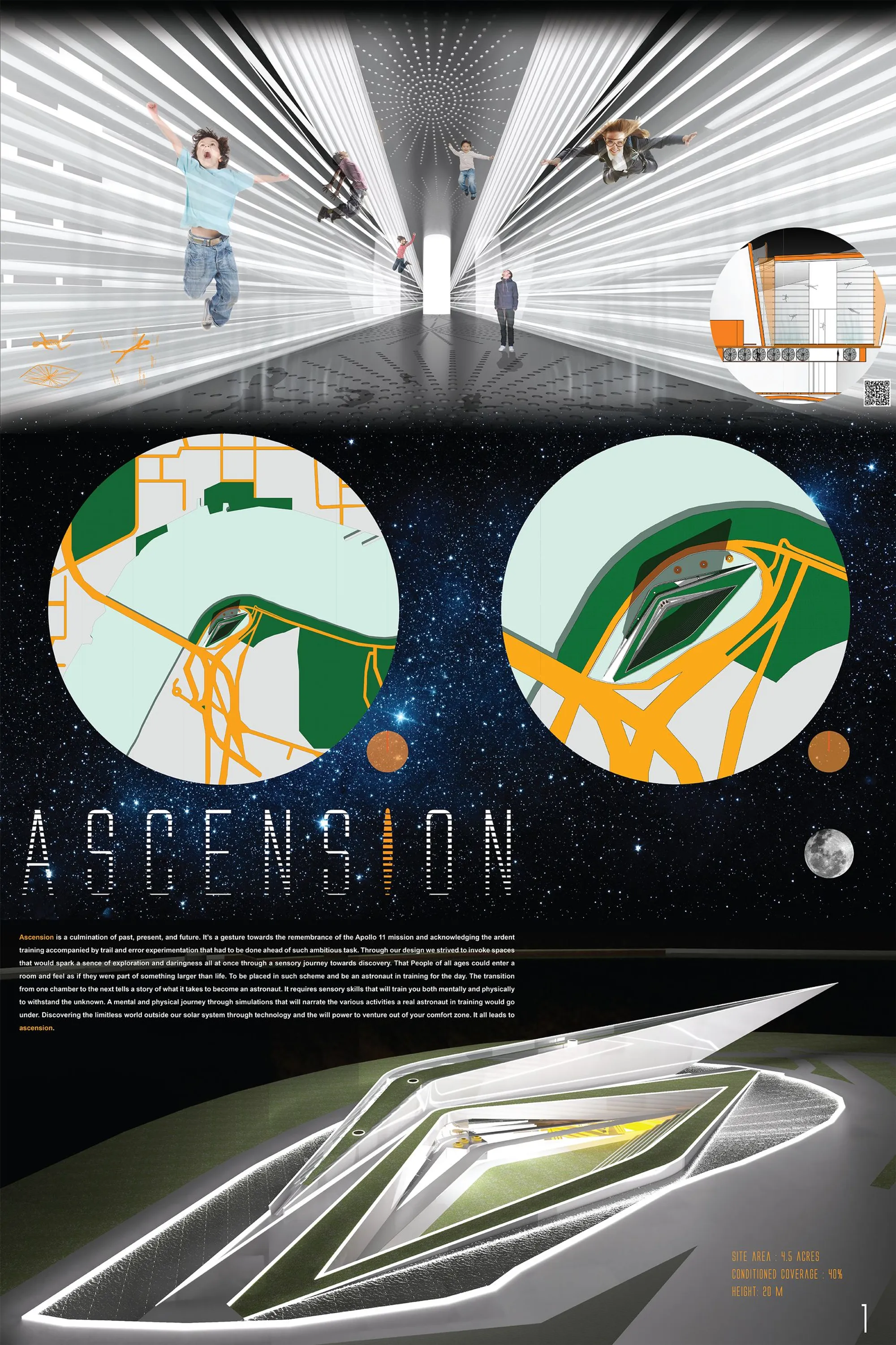 Ascension: A Sensory Architecture Tribute to Apollo 11's Legacy