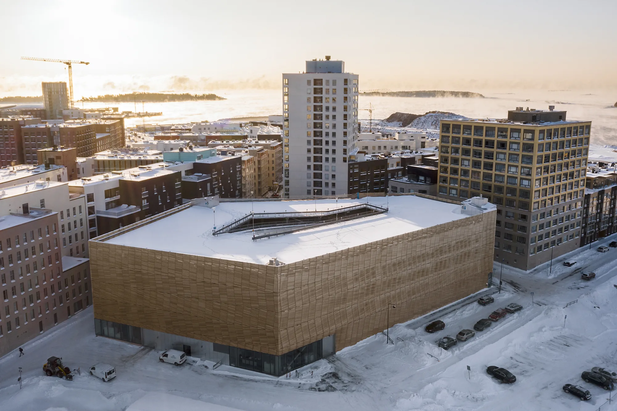 Saukonlaituri Parking Facility by ALA Architects: A Green, Multi-Functional Urban Infrastructure in the Heart of Helsinki