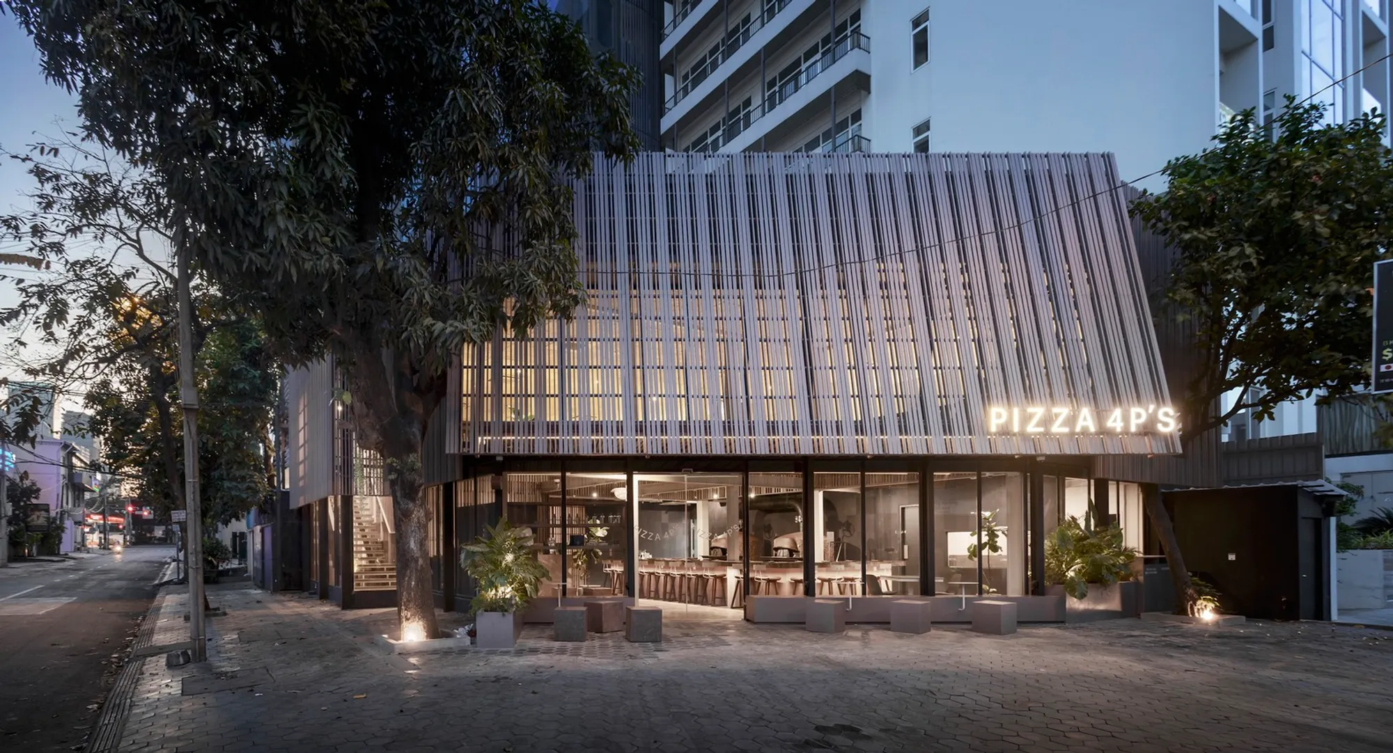 Pizza 4P’s Restaurant in Phnom Penh by Bloom Architecture: A Beacon of Sustainable Innovation