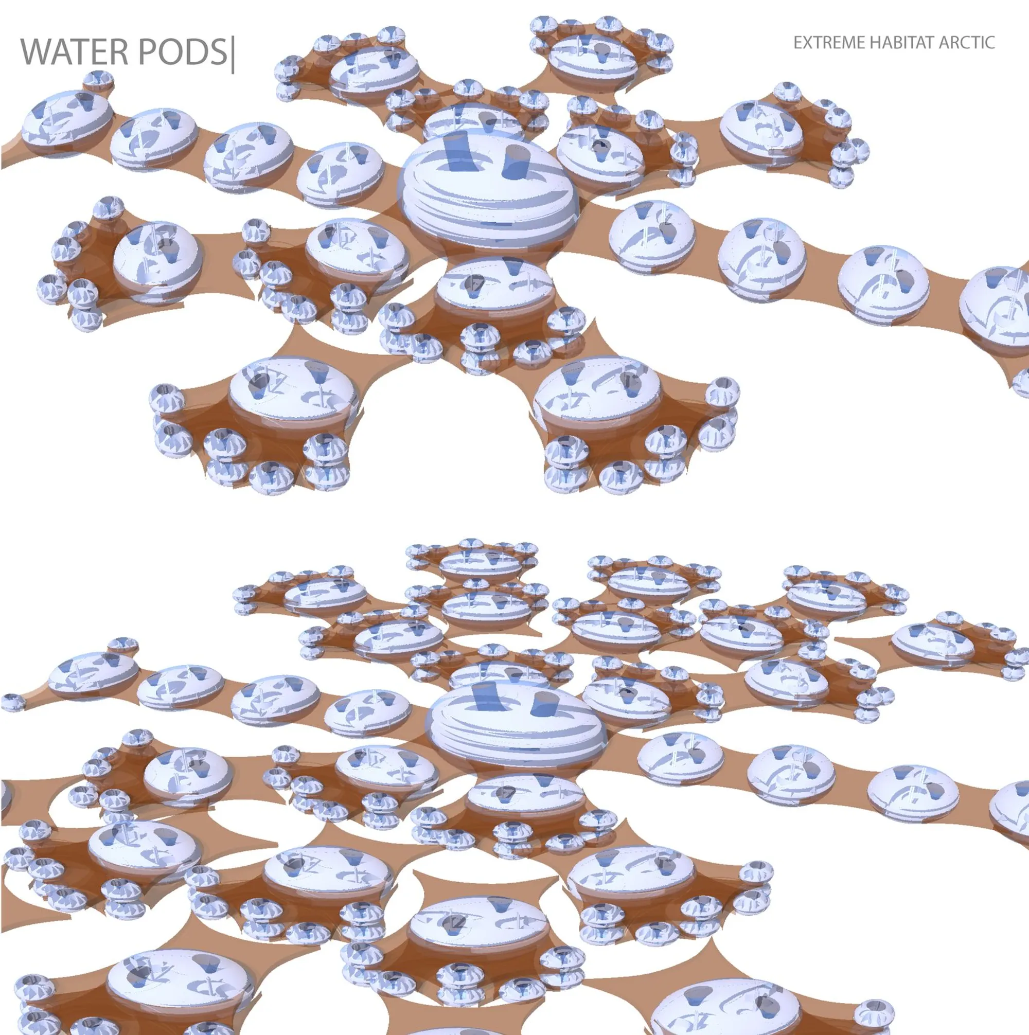 Water Pods: Modular Arctic Habitats with Climate-Responsive Porous Skins