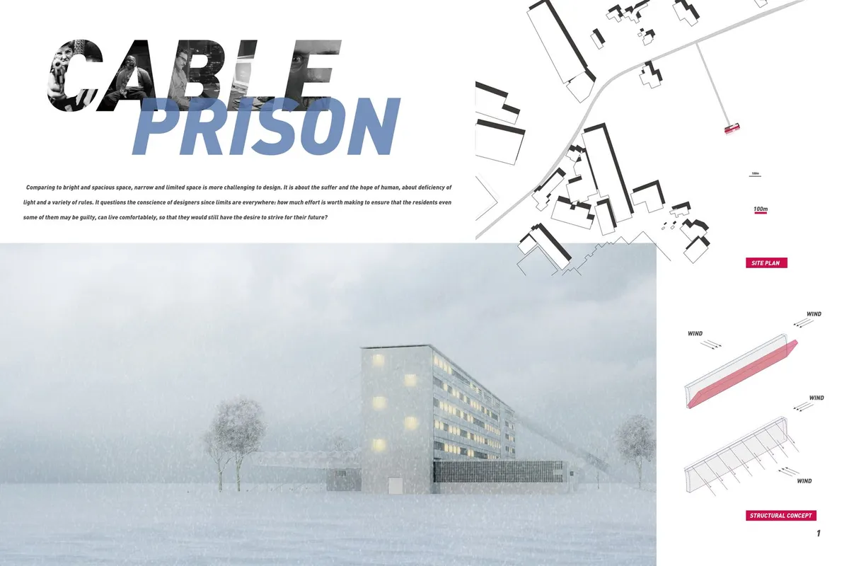 Cable Prison: Modular Architecture That Reframes Incarceration as Rehabilitation