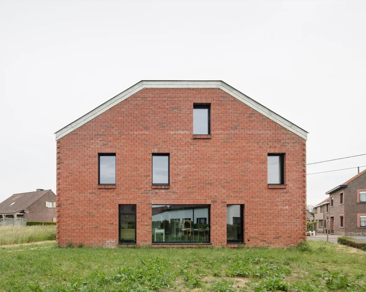 House wsT by BLAF Architecten: A Sustainable Brick Prototype Reimagining Flemish Residential Design