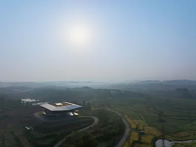 Chengdu Tianfu City Planning Hall by AND Studio: A Feathered Landmark in the Wetlands of Tianfu New Area