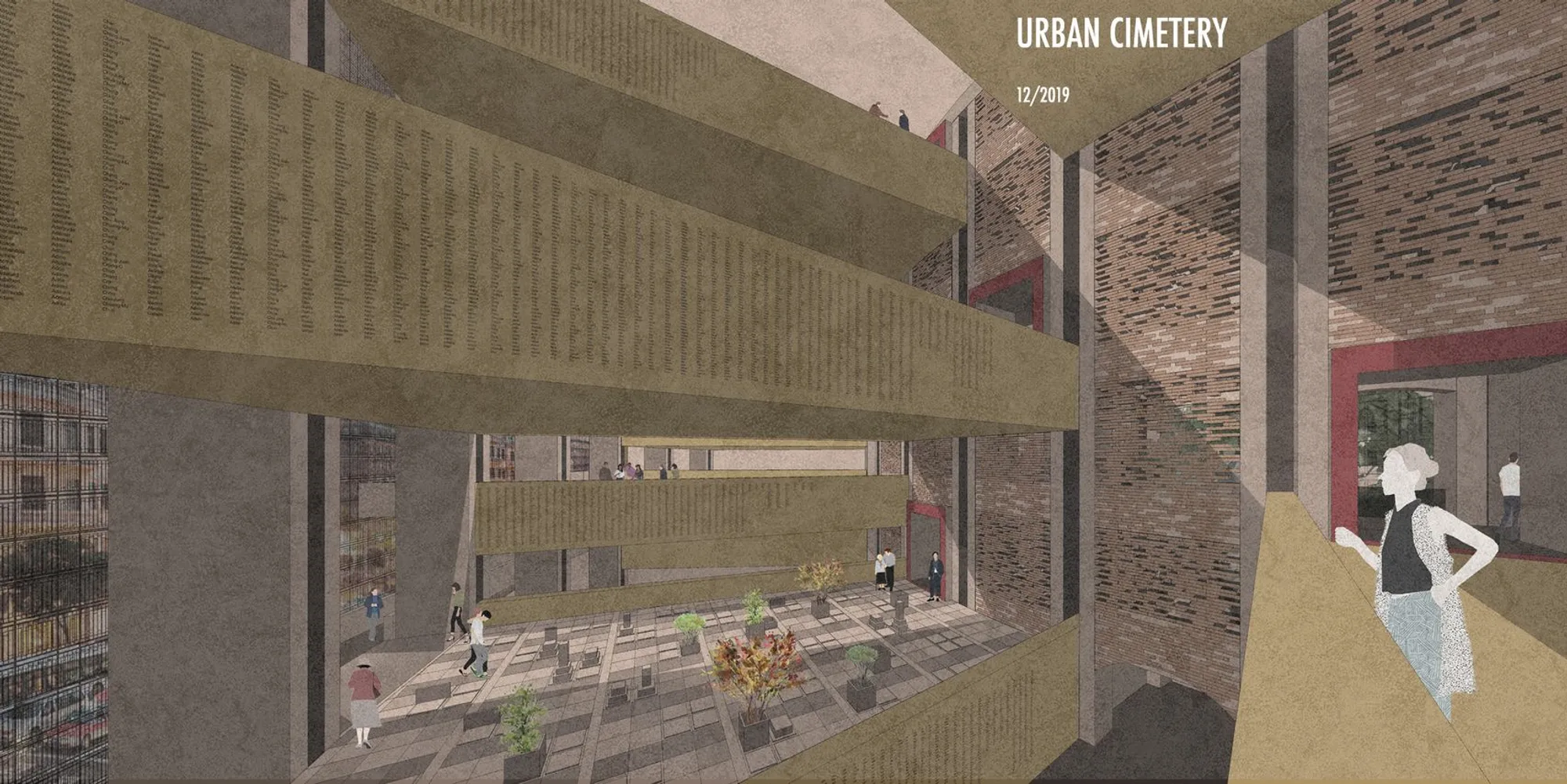 Urban Cemetery: A Vertical Sanctuary That Reintegrates Death into City Life