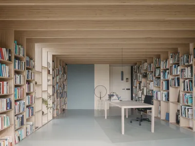 Library Pavilion by FELT: A Wedge-Shaped Reading Retreat in the Belgian Countryside