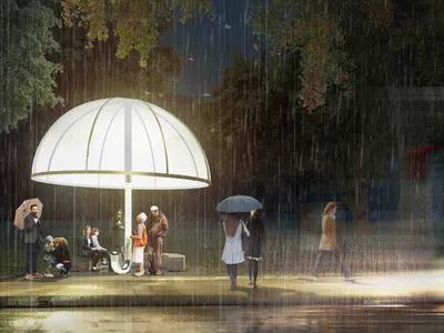 The Umbrella Baus-stop