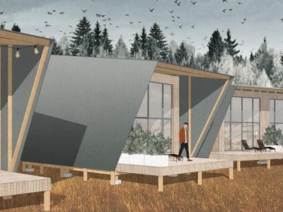 Off-grid retreats: Innovative designs for net-zero retreats to sensitize humans towards nature, amid modern fast-paced lives.