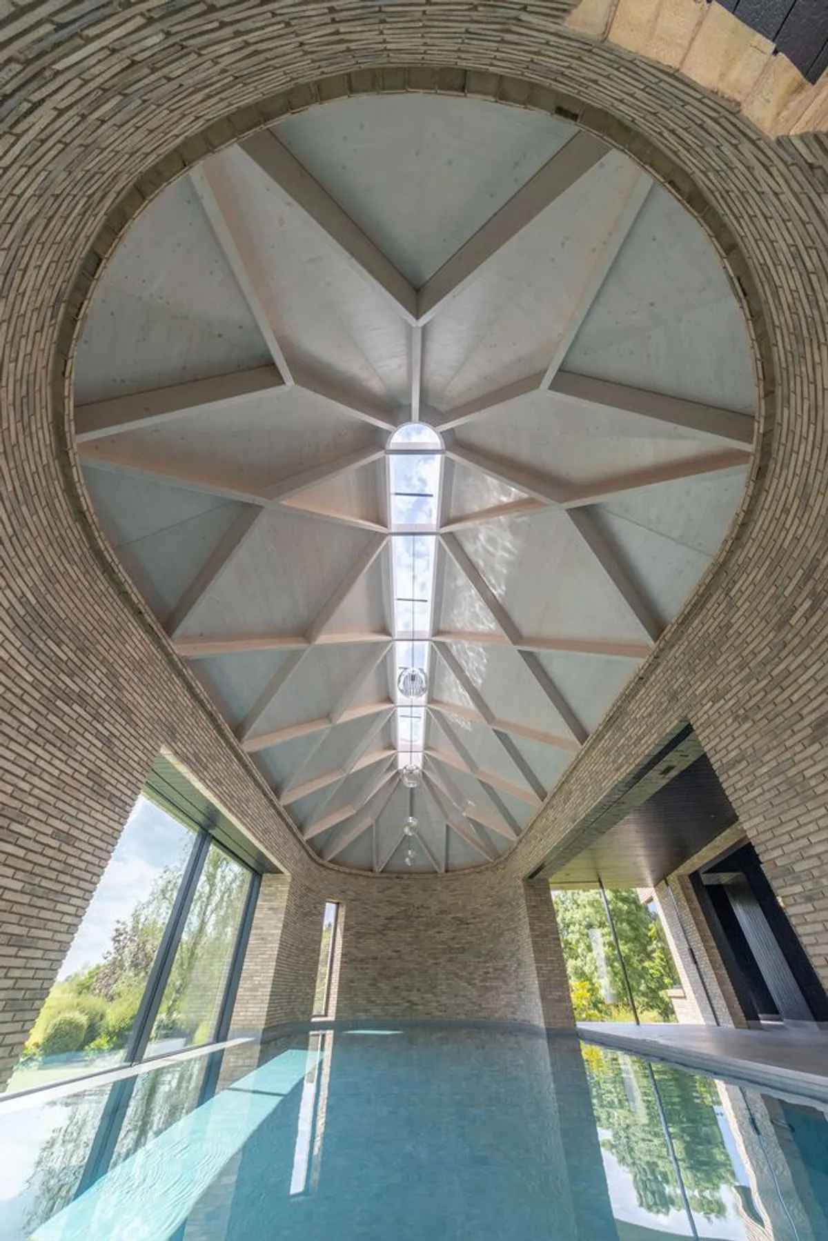 Klas Hyllén Architecture Builds a Monastic Pool House on a Warwickshire Hilltop