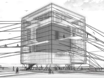 Hypercube: A Server Building That Doubles as a Social Hub