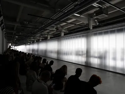 (ab)NORMAL Turns an 80-Metre Polycarbonate Wall into a Fashion Stage at Manifattura Tabacchi