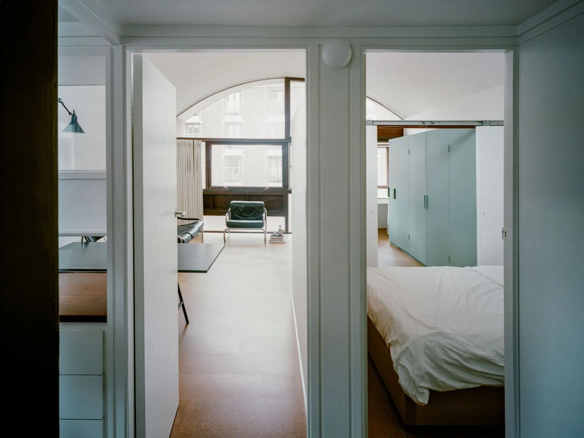 TYPE Retrofits a 45-Square-Metre Studio in London's Grade II* Listed Crescent House